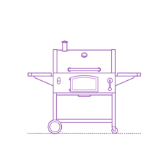 Fixtures Barbecue Bbq Grills Charcoal Barrel Grill Tracing Svg Vector, Free Vectors File